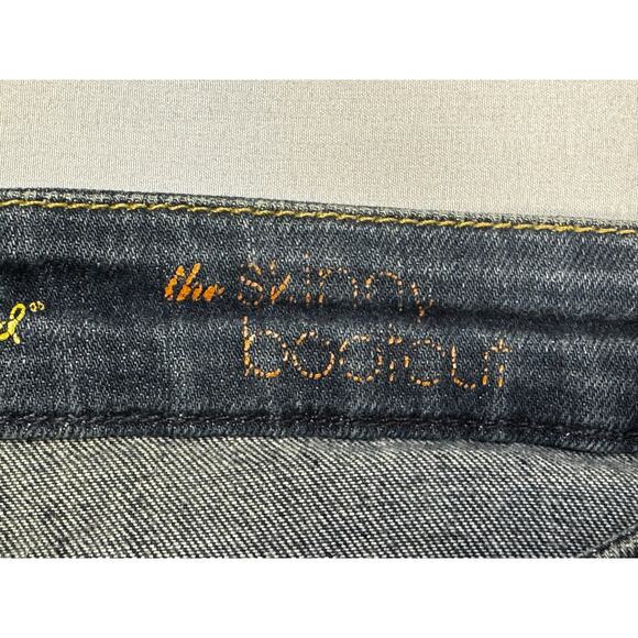 7 For All Mankind Women's The Skinny Bootcut Blue Denim Jeans - Size 30 (30x32) - Picture 5 of 6